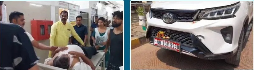 ବୁଲେଟକୁ ପଛରୁ ପିଟିଲା ବିଧାୟକଙ୍କ ଗାଡ଼ି: ଆହତଙ୍କୁ ନିଜ ଗାଡିରେ 